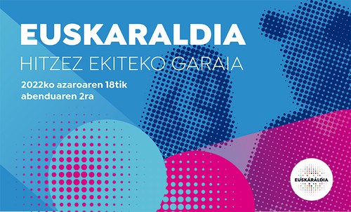 Euskaraldia: Hitzez ekiteko garaia "Tiempo para practicar con palabras" Euskaraldia: Hitzez ekiteko garaia "Tiempo para practicar con palabras"
