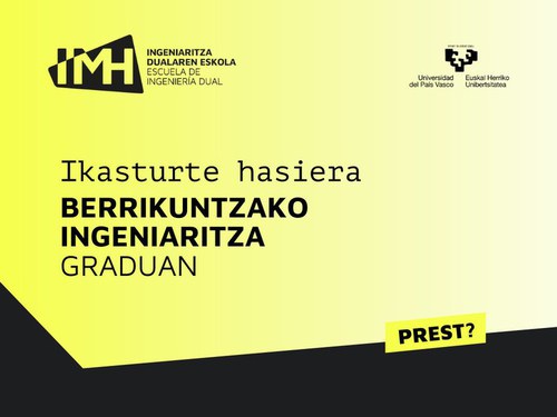 Ingeniaritza Dualaren Eskolako ikasturte berriaren hasiera Ingeniaritza Dualaren Eskolako ikasturte berriaren hasiera