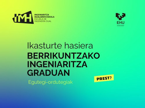 Ingeniaritza Dualaren Eskolako ikasturte berriaren hasiera
