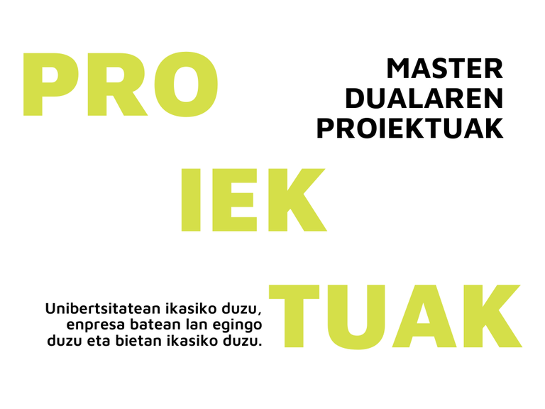 Proiektuak Proiektuak